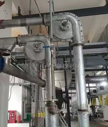 新研制无积料管链输送机